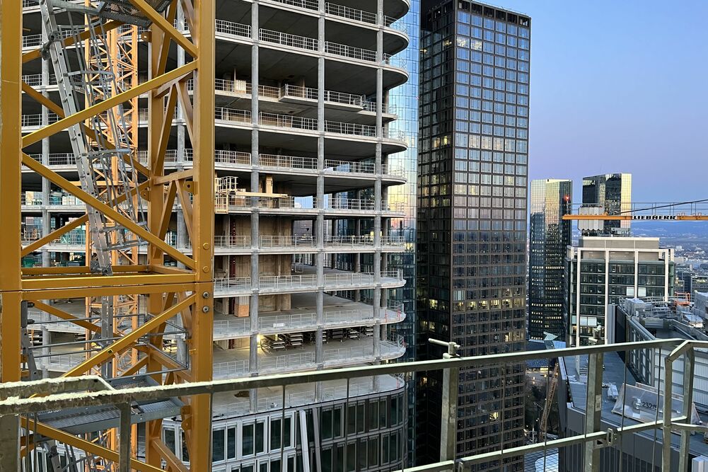 Baustelle Projekt FOUR in Frankfurt am Main